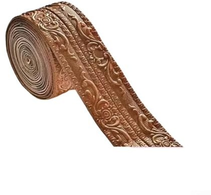 Moldura de corona de espuma para superficies lisas, borde de papel tapiz de PVC flexible para techo, zócalo, gabinete, decoración de espejo (D)