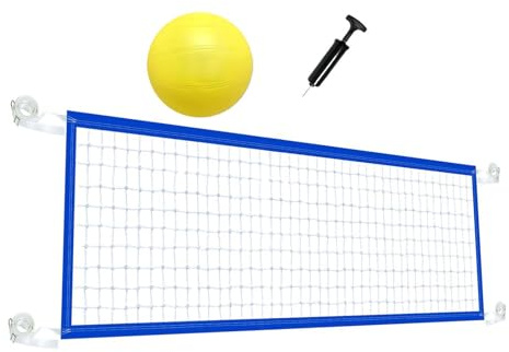Pool volleyboll nät – justerbar längd sporttillbehör | Sommar Inground pool volleyboll nät för vuxna kvinnor män familj tonåringar utomhus strand trädgård gård driveway court