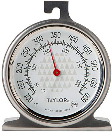 Taylor Precision Products Termómetro de esfera de horno, 1, acero inoxidable/negro