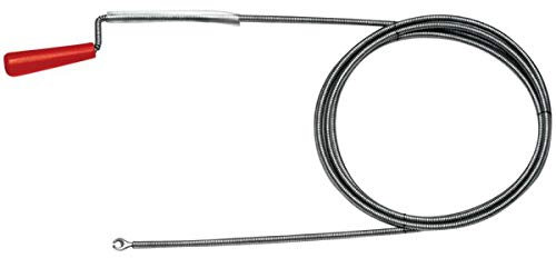 Rohrreinigungswelle rot 5 m mit Kurbel und Kralle (Reinigungsspirale Rohrreinigungsspirale)