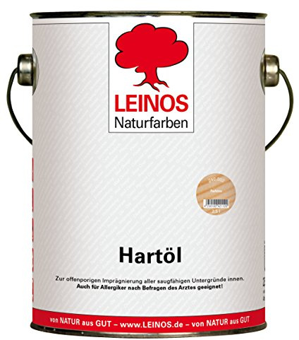 LEINOS Holzöl 2,5 l | Hartöl Farblos für Tische Möbel Arbeitsplatten | Teak Eiche Möbelöl für effektive Versiegelung und langanhaltenden Schutz im Innenbereich