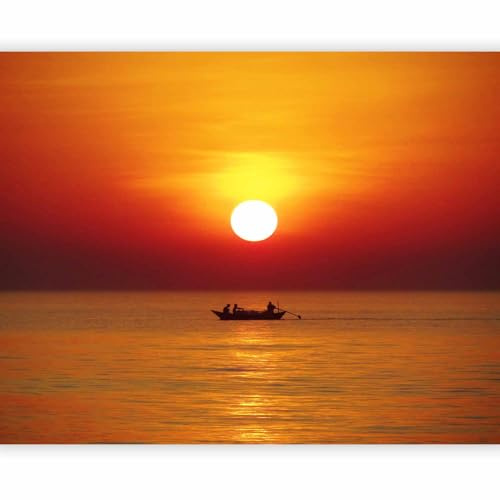 Fotomurale Soggiorno - Carta da parati Mare Spiaggia Tramonto 400x309 cm TNT Murale alla moda Decorazione da Muro XXL Poster Gigante Design Cameretta Carta per Pareti Natura Paesaggio 100403-202