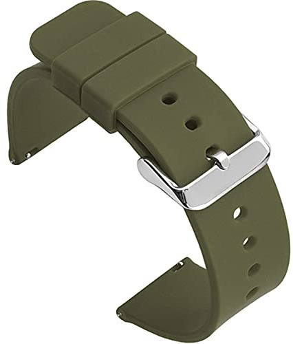 Shieranlee Silicone 16MM Cinturino Sgancio Rapido Ricambio per for Fossil Q Accomplice,Carlie, Harper, Neely; Moto 360 2nd Gen Women's 42mm,Huawei B5