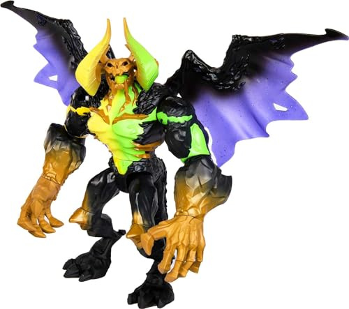 Masters of the Universe and He-Man Action Figure, Cosmic Terror Skeletor, Highly Posable MOTU Villain, Special Neon Deco