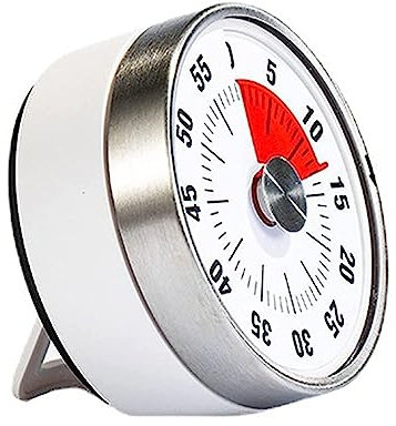 Pasdrucn Kurzzeitmesser Küchentimer, 60-minütiger Visueller Analoger Timer, Mechanischer Und Magnetischer Timer, Erinnerung Zeitmanagement-Tool Für Kinder Und Erwachsene