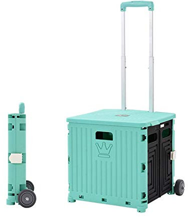 Gartenwagen, Einkaufswagen, Picknickwagen, Camping, tragbarer Wagen, Treppensteigen, tragbarer Klappwagen, einfacher Transport (rote Größe 1) (grüne Größe 1)