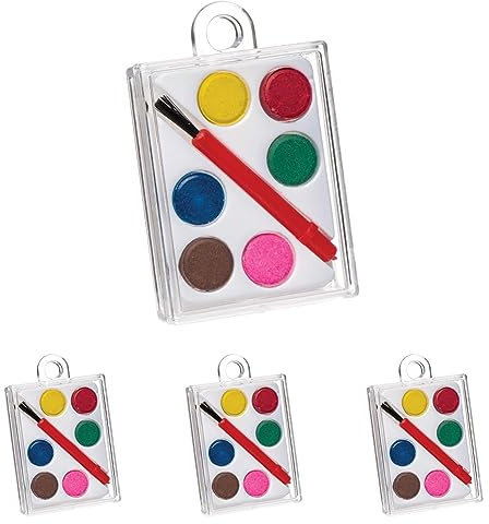 Baker Ross AR466 Mini Watercolour Paint Palette Set — ⁠Creative Art Supplies for Kids' Crafts, Projects and Decorations, Perfect Party, Loot or Prize Bag Filler (Pack of 20)