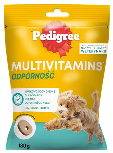 PEDIGREE Hundesnacks Multivitamins Immunsystem - Supplements zur Unterstützung des Immunsystems 30 weiche Hundeleckerlis, 180g