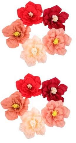 Operitacx 10stücke Teiliges Papierblumen-dekoration Kunstblumen Für Bastelprojekte Für Hochzeiten Geburtstagsfeiern Und Tischdekoration Vielseitig Einsetzbar Für Verschiedene Anlässe