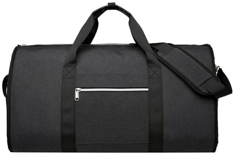 Unisex 2-in-1 Umwandelbarer Kleidersack Kleidertasche Anzugtasche Carry Garment Bag für Reisen Kurzurlaub Geschäftsreisen Aufbewahrung