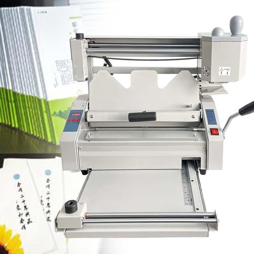 GYQSSD A4-Buch-Desktop-Bindemaschine, kabelloser Heißkleber-Buchpapierbinder, Fräsrücken-rauerer Binder für Bürobücher, Papieralben und Präsentationen – Klebestärke 40 mm