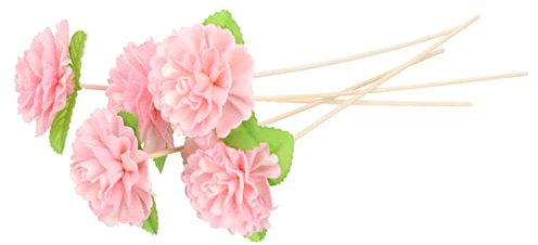 Alipis Varillas De Incienso Gigantes De Ratán Natural Rosa, 25 Cm, Sin Fuego, Difusor De Caña para Aromaterapia El Hogar, 5 Unidades, Varillas Aromáticas para Ambientar Espacios