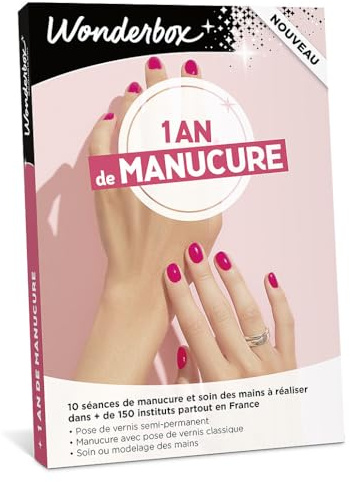 Wonderbox - 1 An De Manucure - Coffret Cadeau - Idée Cadeau Relaxation