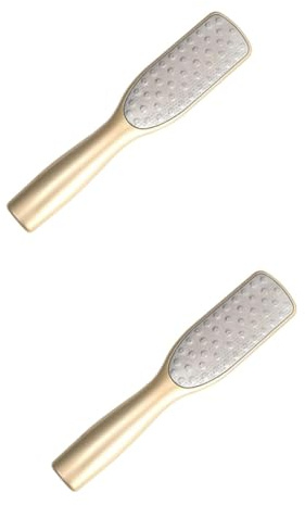 OSOLADY 2stücke Dead Skin Remover Aus Edelstahl Dual-sided Fußfeilen Für Pediküre Sicher Entfernung Von Hornhaut Und Abgestorbener Haut Ergonomischer Griff Für Gepflegte Füße