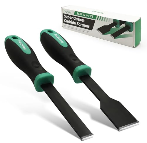 Prozwee 2PCS Carbide Scraper Set(1-1/4 inch & 5/8 inch),Super Gasket Scraper with Durable Tungsten Tip for Remove Gaskets, Carbon and More from Varied Surfaces