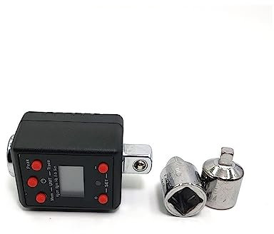 JOJIDE Llave Dinamometrica Digital, Llave dinamométrica digital Adaptador de medición ajustable de 1/2 con zumbador y notificación de flash LED Herramienta de reparación de automóviles