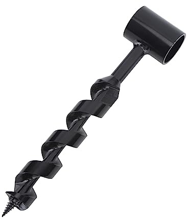 FLEXMAN Post Hole Digger Manuale, Trivella Multifunzionale per Legno Fatta a Mano, Trivella Manuale in Acciaio Ad Alta Velocità con Comodi Fori per la Saldatura e la Rettifica