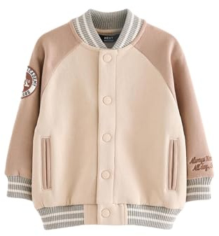 NEXT Jungen Standard Baseballjacke Stone/Grey Numeric_116-numeric_122