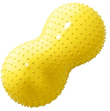 kowaku Palla da Ginnastica, Palla da Equilibrio, Sedia Sensoriale Flessibile con Seduta Flessibile per Bambini, Allenamento, Giallo