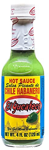 El Yucateco Salsa Picante de Green Chile Habanero Hot Sauce 120ml