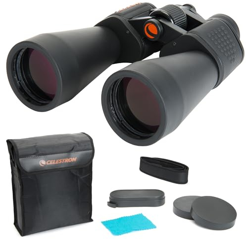 Celestron 71007 SkyMaster 12x60mm Porro Prism Binoculars with Multi-Coated Lens, BaK-4 Prism Glass and Carry Case, Black