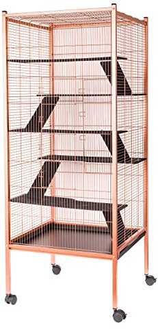 Chinchilla-Käfig für Kleintiere, Kupfer