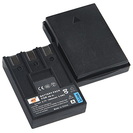 DSTE 2-Pack Ersatz Batterie Akku Kompatibel für Canon NB-3L PowerShot SD10 SD100 SD110 SD20 SD500 SD550 IXUS 700 750 i i5 II IIs IXY 30 30a 600 700 D30 L L2 Kamera