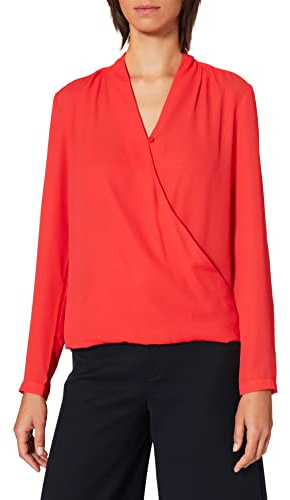 Seidensticker Fashion-Bluse Blouse, Rouge (Rouge à lèvres 45), 44 Femme