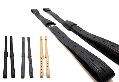 PS Pferdeartikel Weiche Mono Steigbügelriemen - Softleder - Größe Braun - Kurz