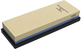 Rockingham Forge Ceramic Combination Whetstone 2-in-1 Coarse/Medium 400/1000 Grit - Professional Knife Sharpening Two Stones in One with Non-Slip Base- Knife Sharpener for Kitchen Knives