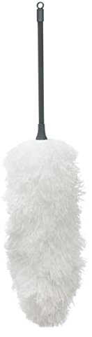 JVL - Spolverino Leggero e Flessibile in Microfibra con Asta, Colore: Grigio/Turchese