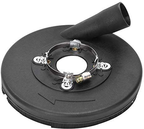Staubsammelradschutz, 7 Zoll Trockenschleifstaubsammelhaubenabdeckung für 180/230mm Winkelschleifer Betonschleifer