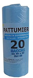 SICIGNANO - Sacchetti per IMMONDIZIA Azzurro, 65X55 CM - 120 Unita'