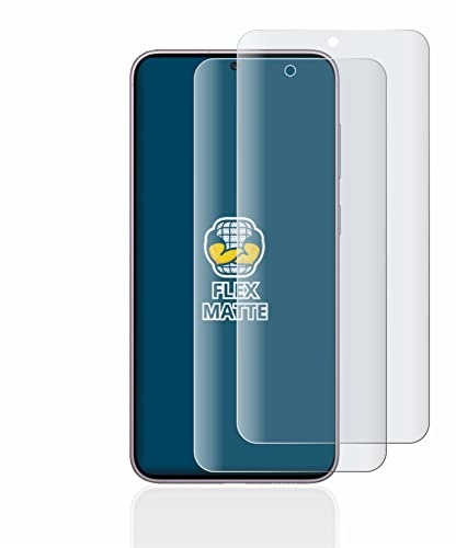 BROTECT Schutzfolie für Samsung Galaxy S23 | 2 Stück Entspiegelnder Displayschutz Made in Germany Matte Full-Screen Folie Full-Cover 3D Curved Anti-Reflexion Montage Kit