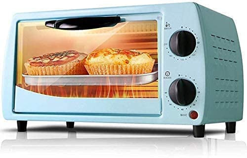 CAZARU Mini Horno eléctrico para el hogar, Horno Multifuncional para Hornear, hornillo para Pan, Parrilla para el hogar, Horno pequeño para Hornear Pasteles y Pizza, minihorno de 9L