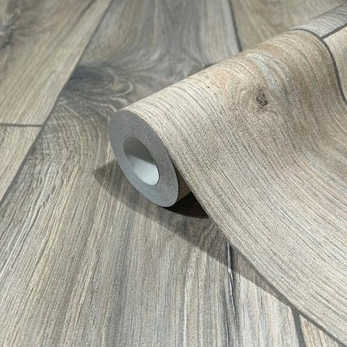 marburg Tapete Braun Holzoptik Natur GZSZ für Wohnzimmer oder Schlafzimmer Made in Germany 10,05 x 0,53m