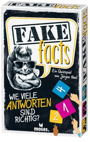 moses falska facts, snabba fakta frågesport för sociala spelkvällar, frågespel med dolda falkar, rådsköj med 150 frågor och 750 svar, svart, kortspel från 12 år