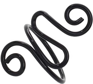 Stricken Häkelring Handgefertigtes Garn Spannring Fingerwickelart Häkelkontrollring Fingerhut Garnhalter Schlaufenring Zubehör Verstellbarer Zickzack-Ring für Links- und Rechtshänder (schwarz)