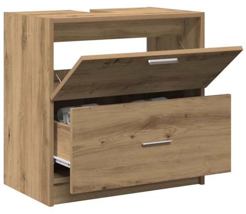 vidaXL Handfatsskåp Artisan Ek 59x37x59 cm Konstruerat Trä