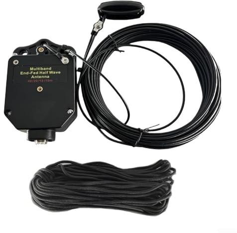 Springwillfly Kurzwellen-Radioantenne, Endeinspeisung, Halbwellen-8-Band-Drahtantenne, Amateurfunk, 10 m, 15 m, 20 m, 40 m, 80 m, SSB, 150 W Kit (4010–150 W)