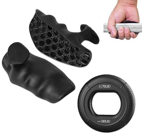 ZORVYN 1 Paire de Grips Antidérapants Ergonomiques pour Gym - Gants de Musculation pour Haltérophilie, Gymnastique, Cross-Training, Tractions