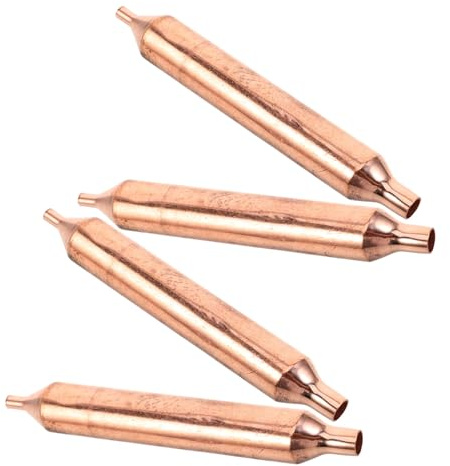 CORHAD Filtre de Réfrigération en Cuivre pour Congélateur et Réfrigérateur, Installation Facile, Filtration Haute Efficacité, Pack de 4 Pièces pour Système de Séchage