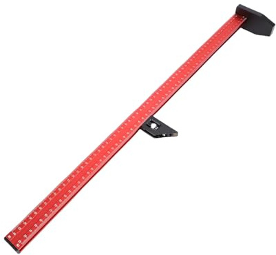 Ejoyous Holzbearbeitungs-Höhenlineal, Tiefenmesser aus Aluminiumlegierung mit Doppelskala 0–640 Mm für Genaue Messungen bei Holzbearbeitungsprojekten