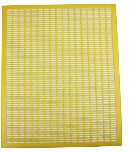 Bee Queen Excluder, robust PP rektangelnät för biodling, 50,9 x 41,9 cm bikupa hanteringsverktyg för kontroll av drottningsrörelse, gul