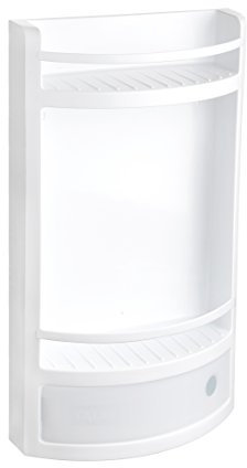 Tatay Estantería Baño de Pared con Cajón | Fijación con o sin Tornillos | Polipropileno | Incluye Tornillos | Fácil Limpieza y Montaje | Soporta hasta 6 kg | Plástico Resistente | 20x20x50 cm - Azul