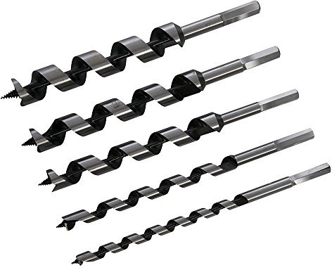 Silverline 298528 Schneckenbohrer, 5-tlg. Satz 10–25 mm
