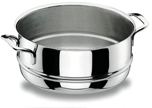 LACOR 90420 - Cacerola Vapor Gourmet 20cm Acero Inoxidable - Profesional | En acero inoxidable, para guisos y cocciones uniformes; ideal para cocina profesional y uso diario en casa, para el día a día