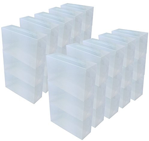 DynaSun 16154 30x PP368T Lot de 30 boîtes à chaussures Transparent