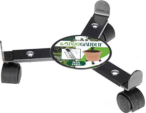 ProGarden Pflanzenroller Pflanzenwagen Blumenroller aus Metall