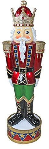 Design Toscano Illuminated Bavarian-Style Holiday Nutcracker Statue